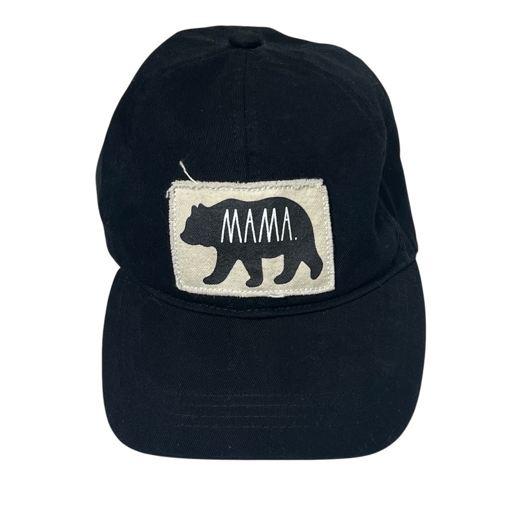 Rae Dunn Mama Bear Baseball Womens Cap‎ Black Slideback Adjustable Hat Bear